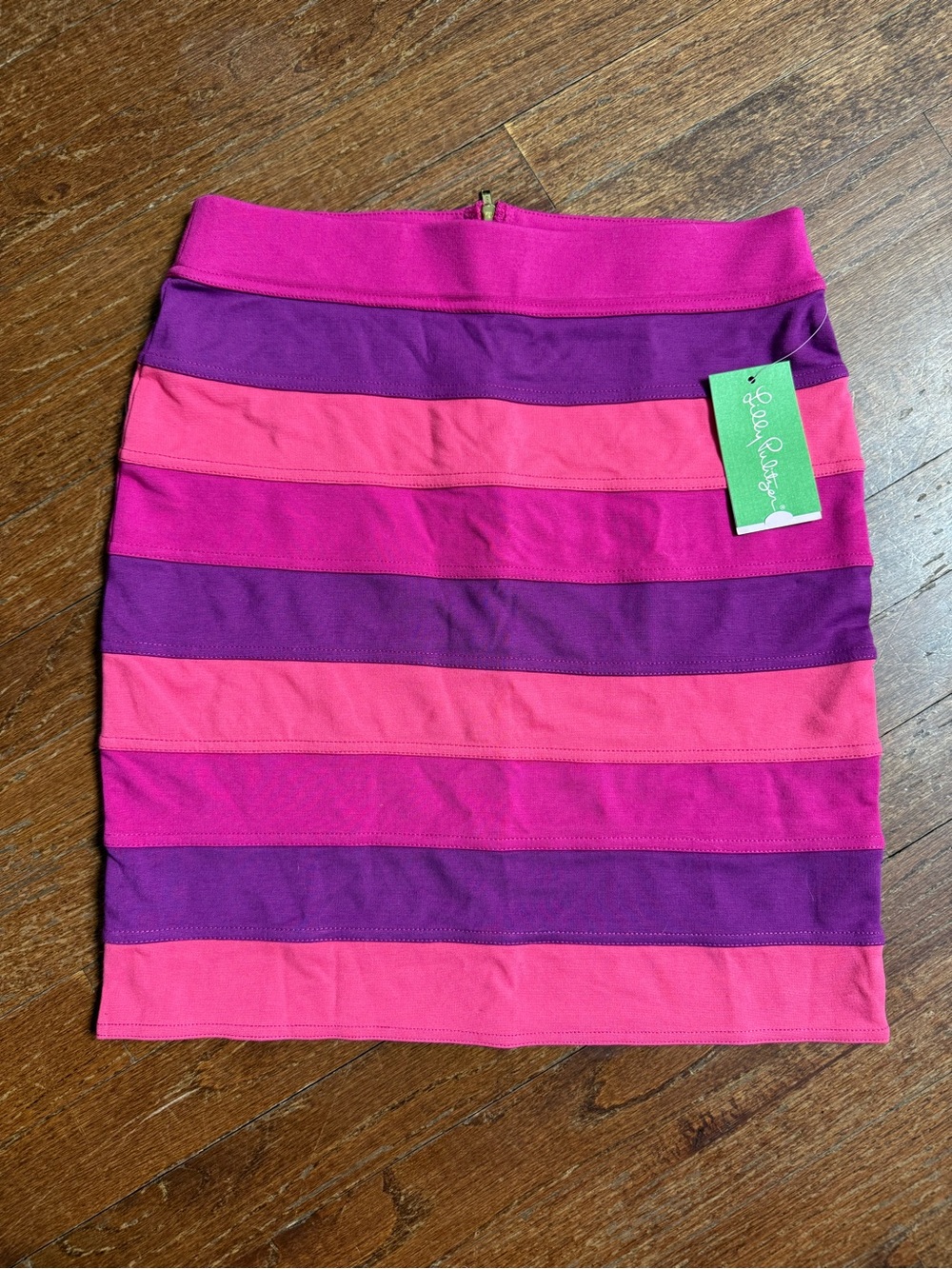 Lilly Pulitzer Cheyenne Skirt in Passion Pink Banded Stripe